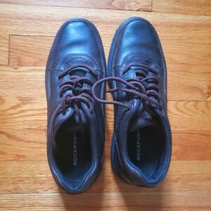 Rockport Men's Black Leather Shoes 9.5 NWOB